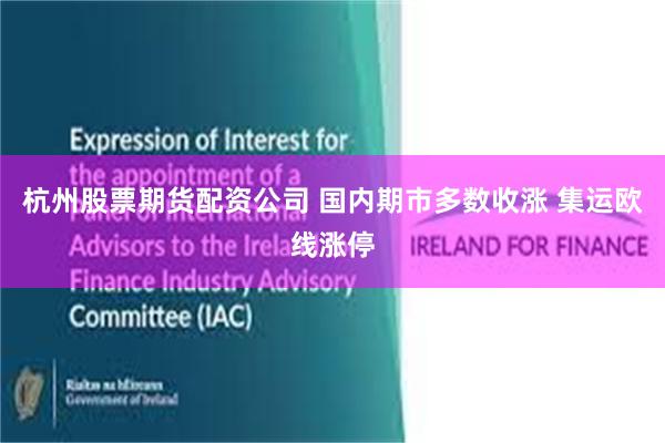 杭州股票期货配资公司 国内期市多数收涨 集运欧线涨停